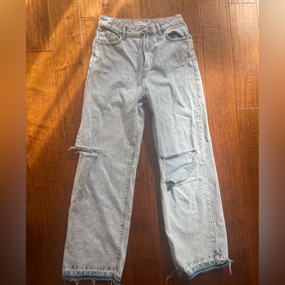 ASOS light acid wash straight leg jeans